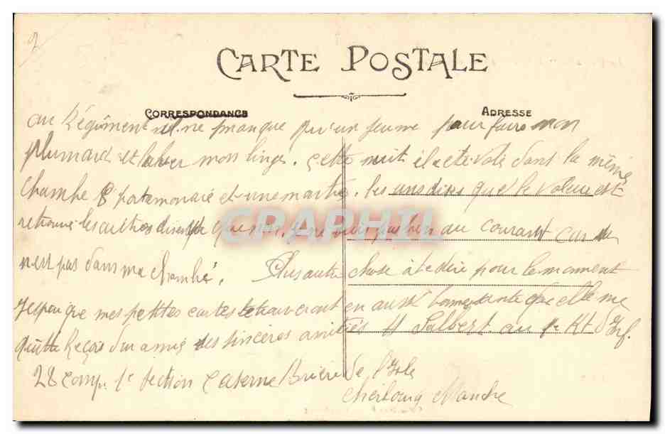 CPA Bateau Guerre Cuirasse Verite — Verso