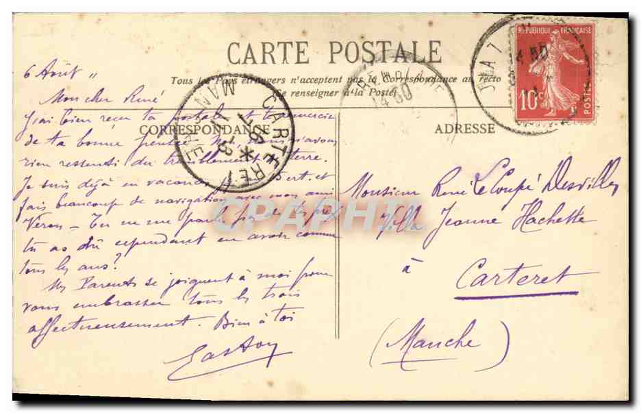 Bordeaux — El Cuirassé "Vérité" después del lanzamiento — BR - 424 — Reverso