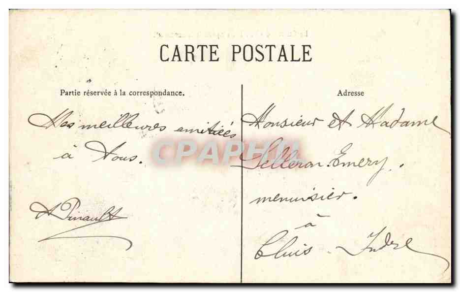 Le Cuirassé « VÉRITÉ » en pleine lancement — éditeur non visible, n° de série non lisible — Reverso