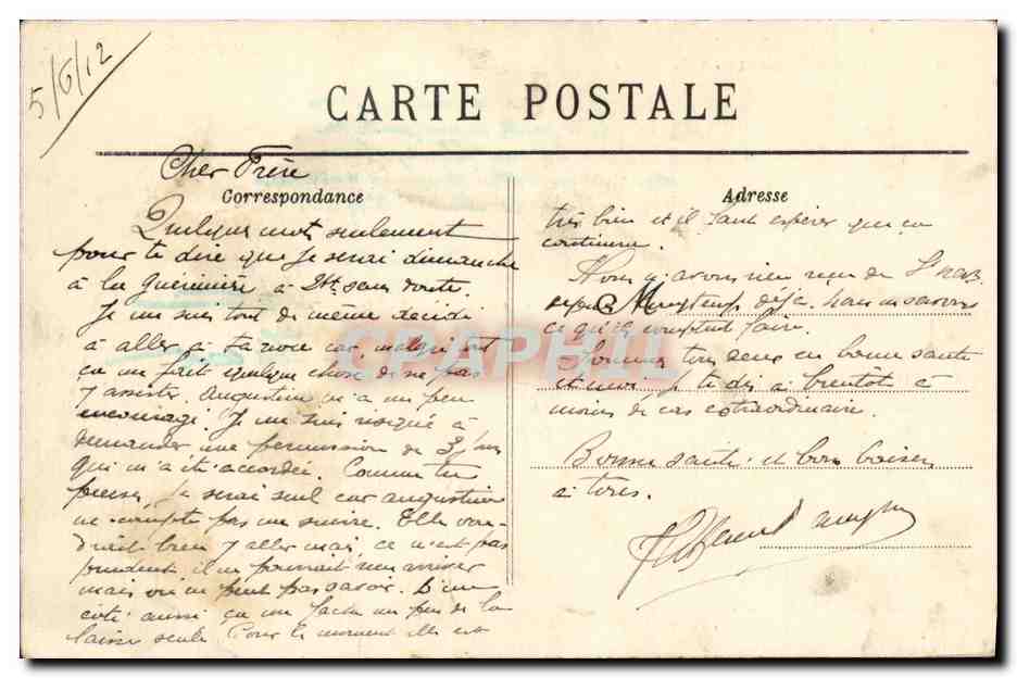 St-Nazaire (L.-Inf.) — Le « Victor-Hugo » — Collection Paulin, N° 18 — Reverso