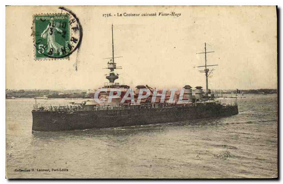 Le Croiseur cuirassé Victor-Hugo — Collection H. Laurent, Port-Louis