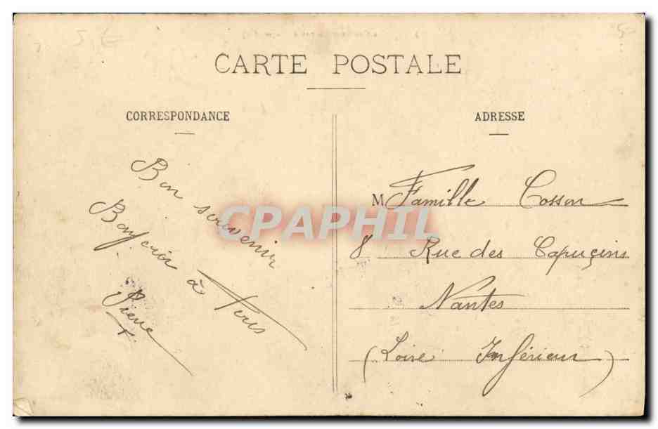 Le Croiseur cuirassé Victor-Hugo — Collection H. Laurent, Port-Louis — Achterkant
