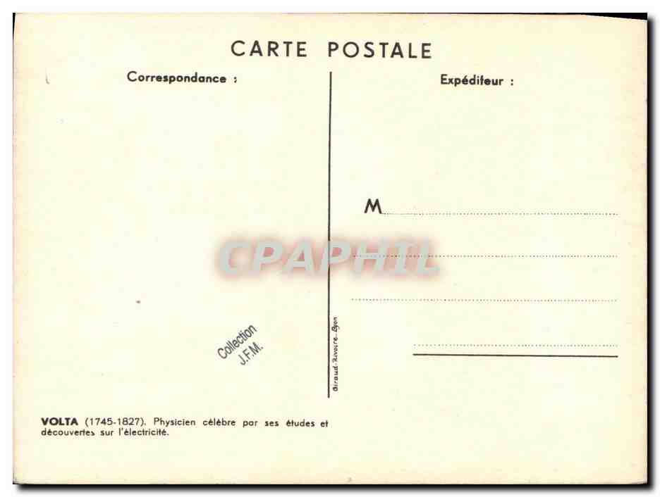 CPA Bateau Guerre Contre torpilleur Volta — Verso