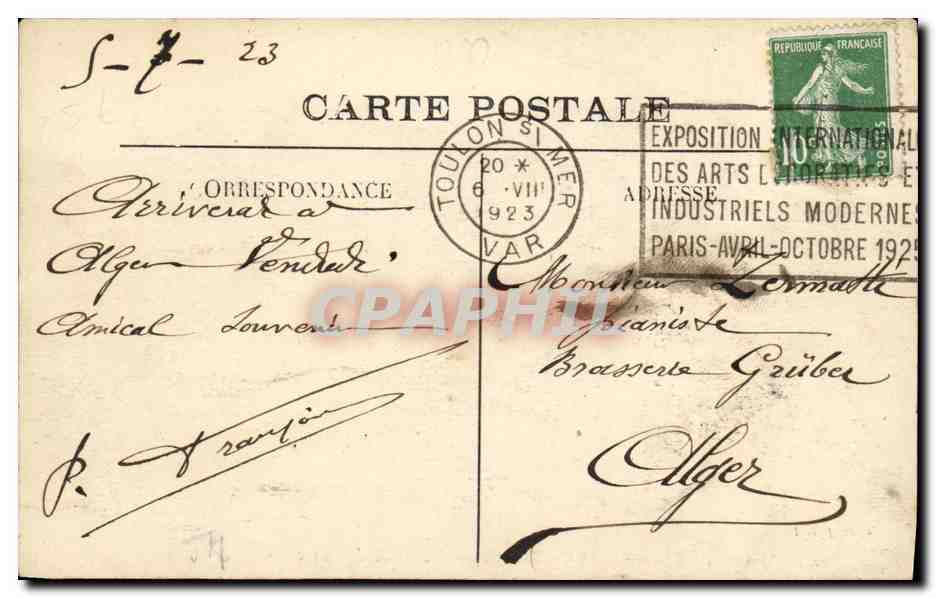 CPA Bateau Guerre Voltaire Cuirasse de 1er rang  — Verso