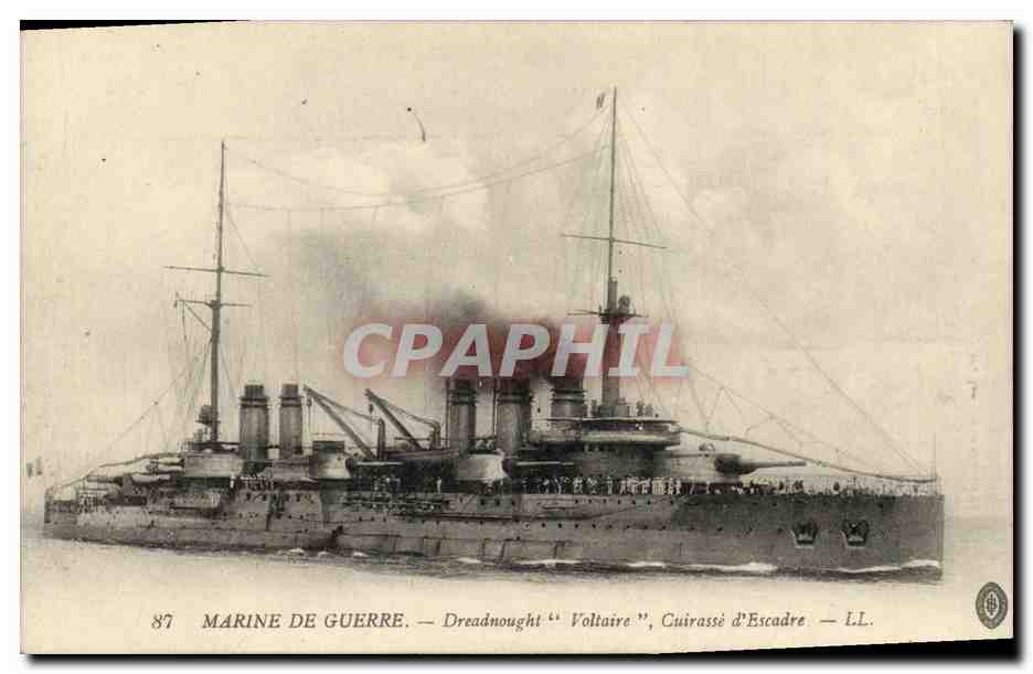 Dreadnought "Voltaire" — Cuirassé d'Escadre — L.L.