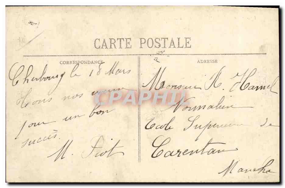 Le Cuirassé "Voltaire" à toute vitesse — Collection F. C., Cherbourg — Reverso