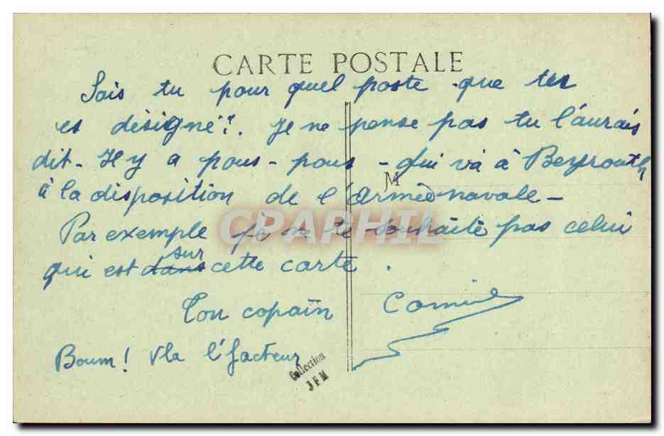 CPA Bateau Guerre Dreadnoughts Voltaire Cuirasse de 1er rang — Verso
