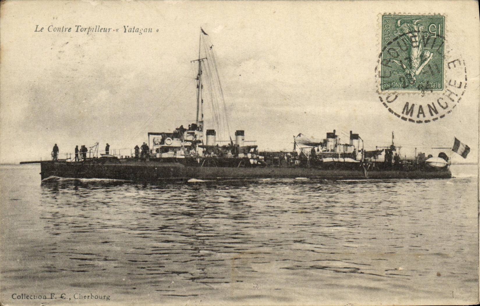 Le Contre-Torpilleur « Yatagan » — Cherbourg — Collection F. C.