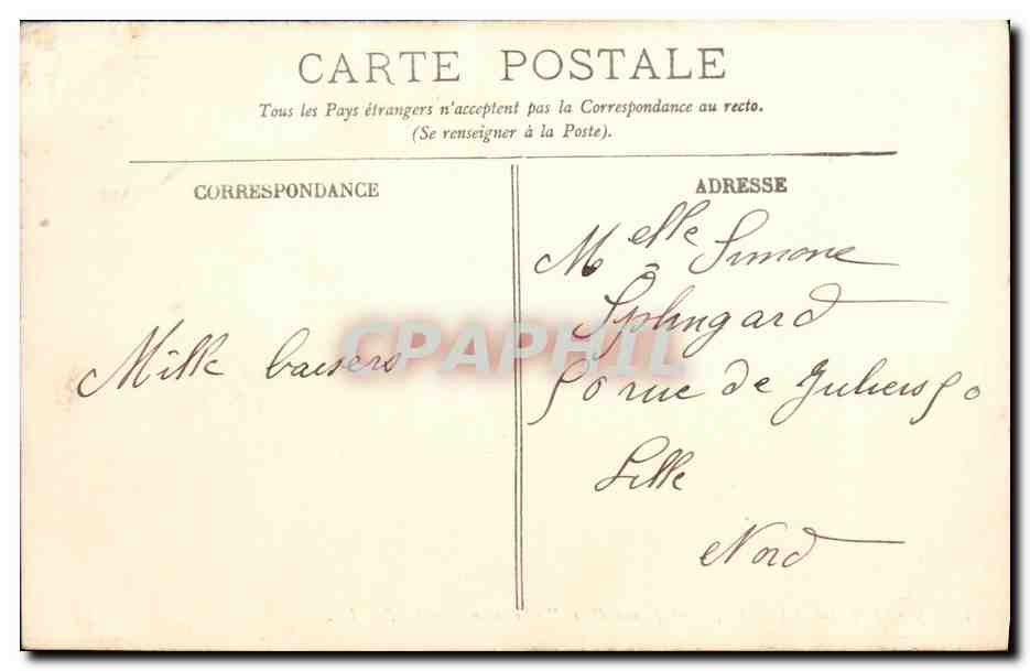 Marine de Guerre — "Jeanne d'Arc" (Croiseur Cuirassé) — LL. — N° 122 — Reverso
