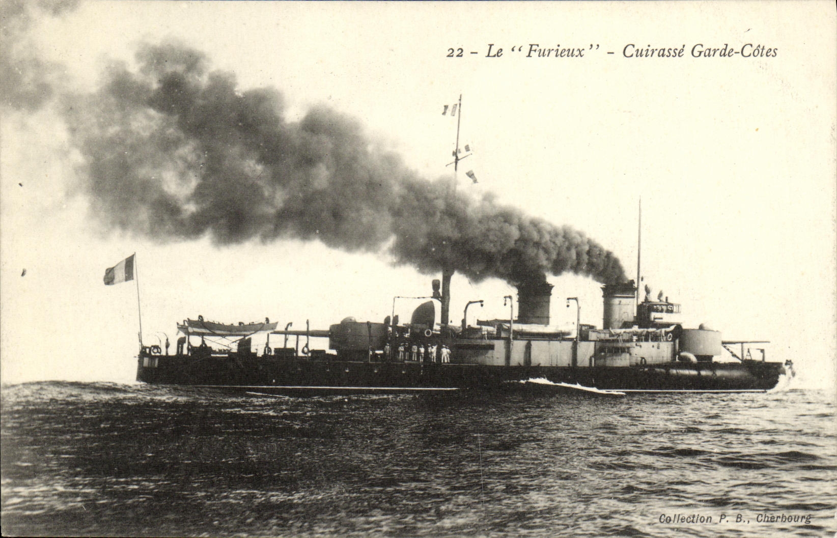 Le "Furieux" - Cuirassé Garde-Côtes — Collection P. B., Cherbourg