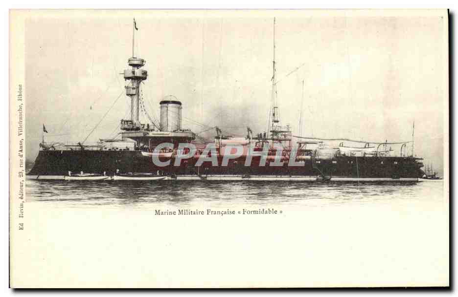 CPA Bateau Guerre Formidable