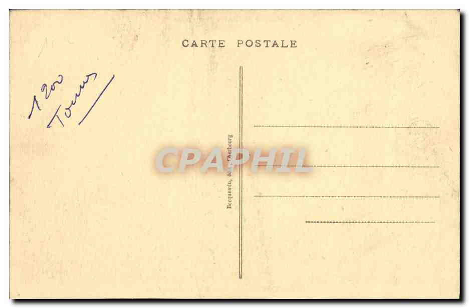 CPA Bateau Guerre Cherbourg Sous marin Amphytrite — Verso