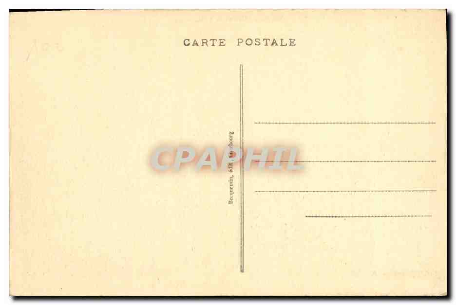 CPA Bateau Guerre Cherbourg Sous marin Amphytrite — Verso