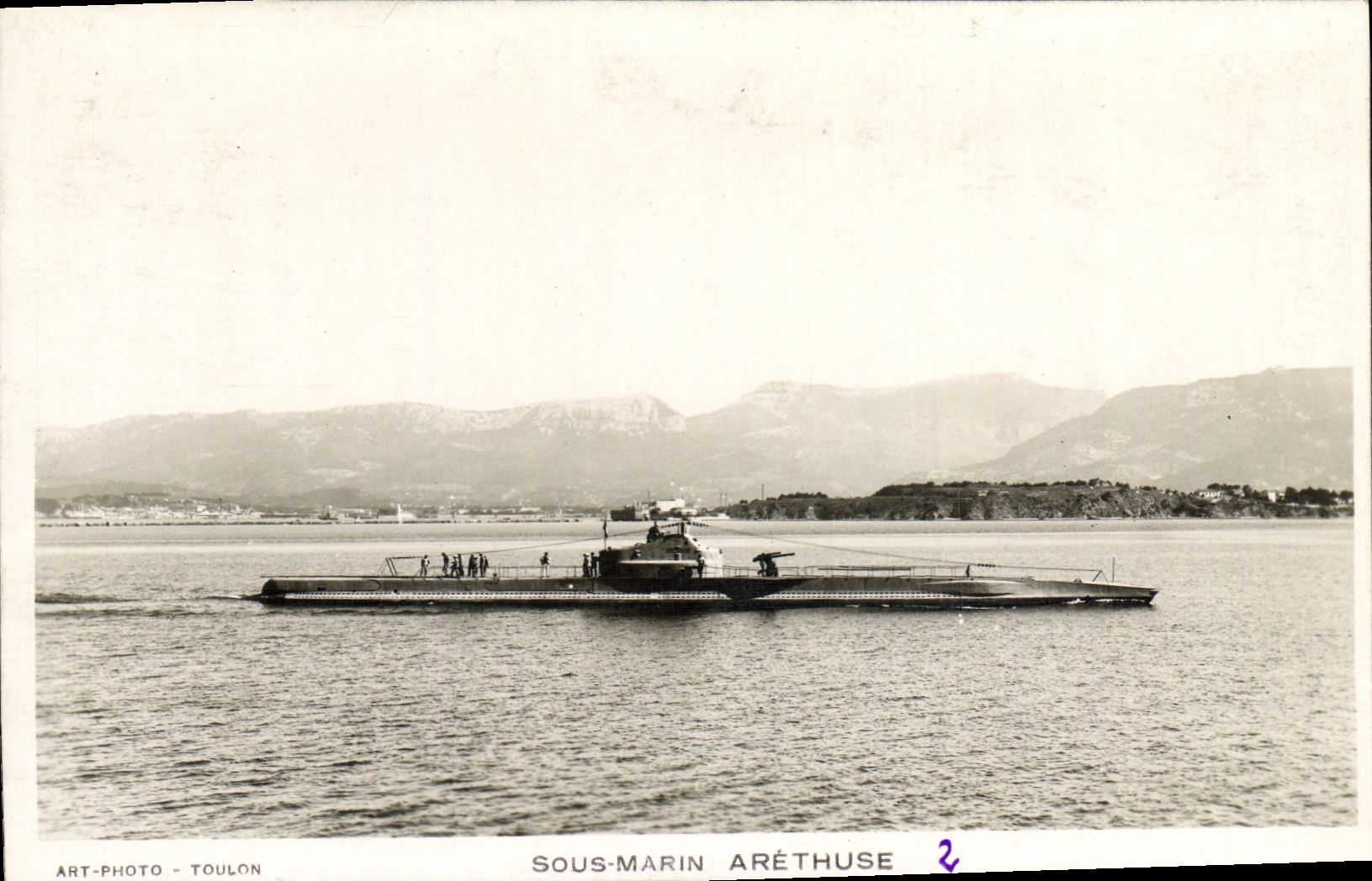 CPA Bateau Guerre Sous marin Arethuse