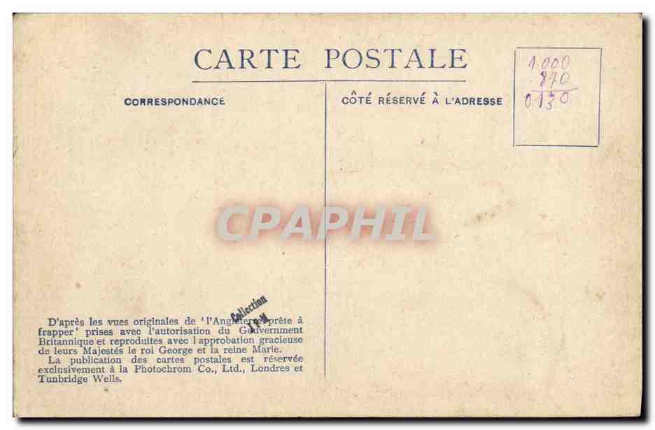 CPA Bateau Guerre Sous marin B5 arrive a une base de ravitaillement  — Verso