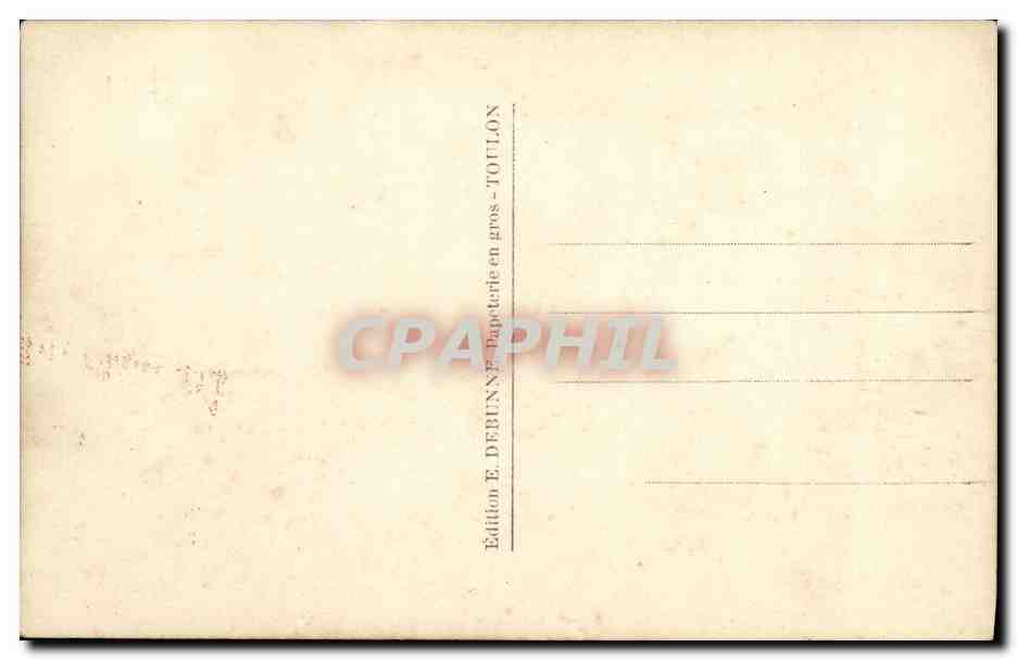 CPA Bateau Guerre Sous marin Caiman  — Verso