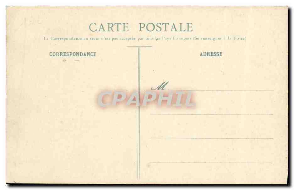 CPA Bateau Guerre Sous marin Le Castor La Pallice — Verso