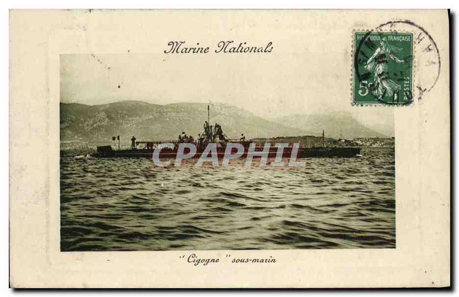 Sous-marin "Cigogne" — Marine Nationale — éditeur ELD