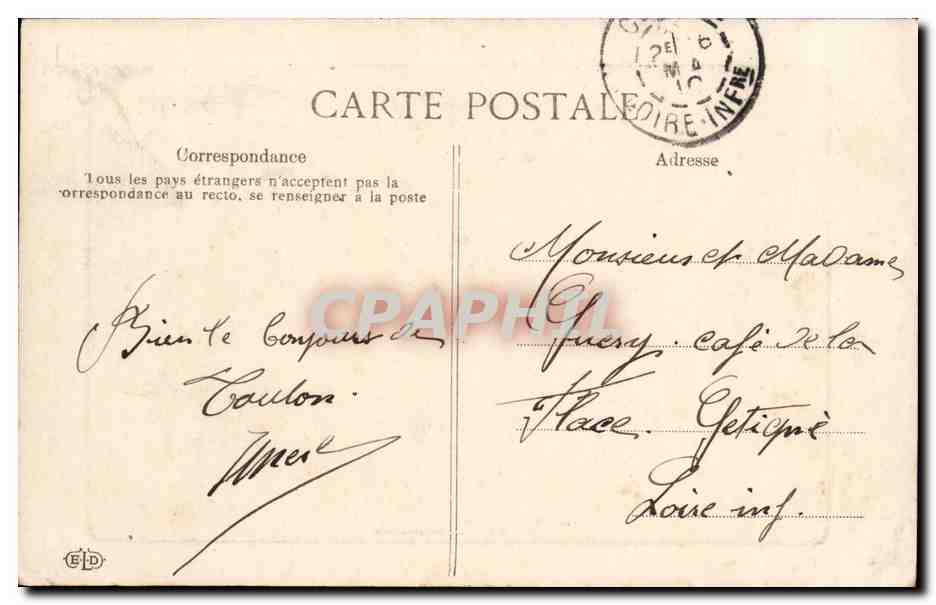 Sous-marin "Cigogne" — Marine Nationale — éditeur ELD — Verso