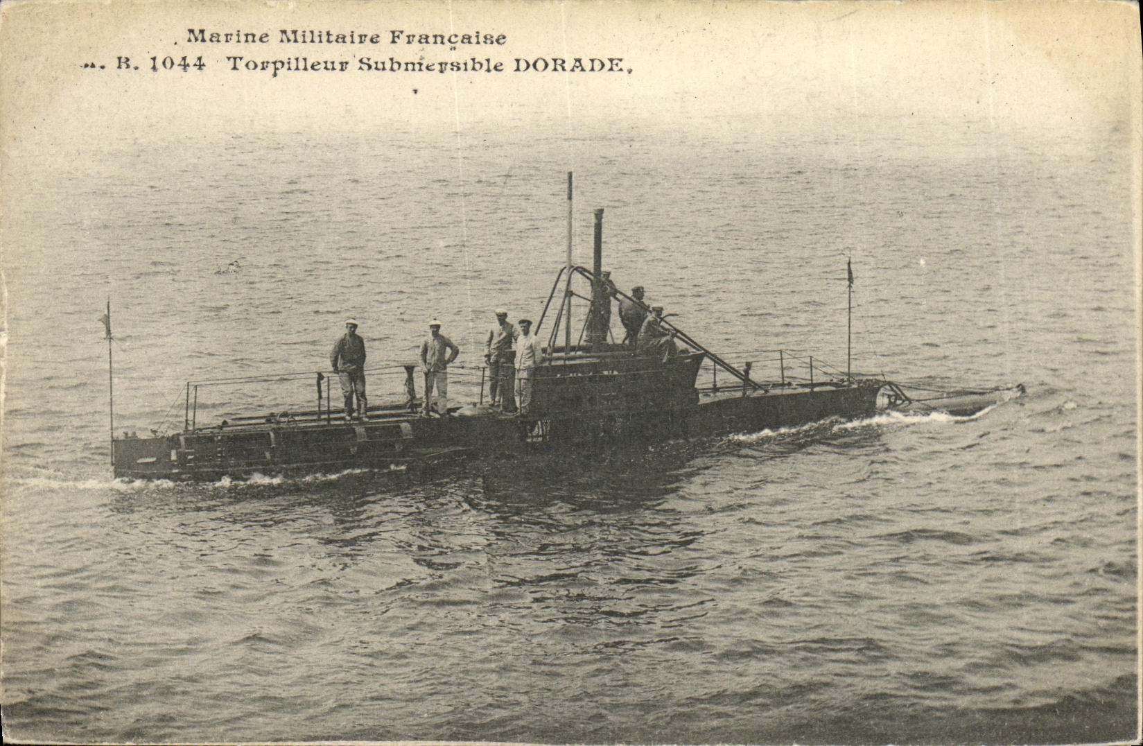 Marine Militaire Française — Torpilleur Submersible DORADE, n° R. 1044 — édition non identifiée