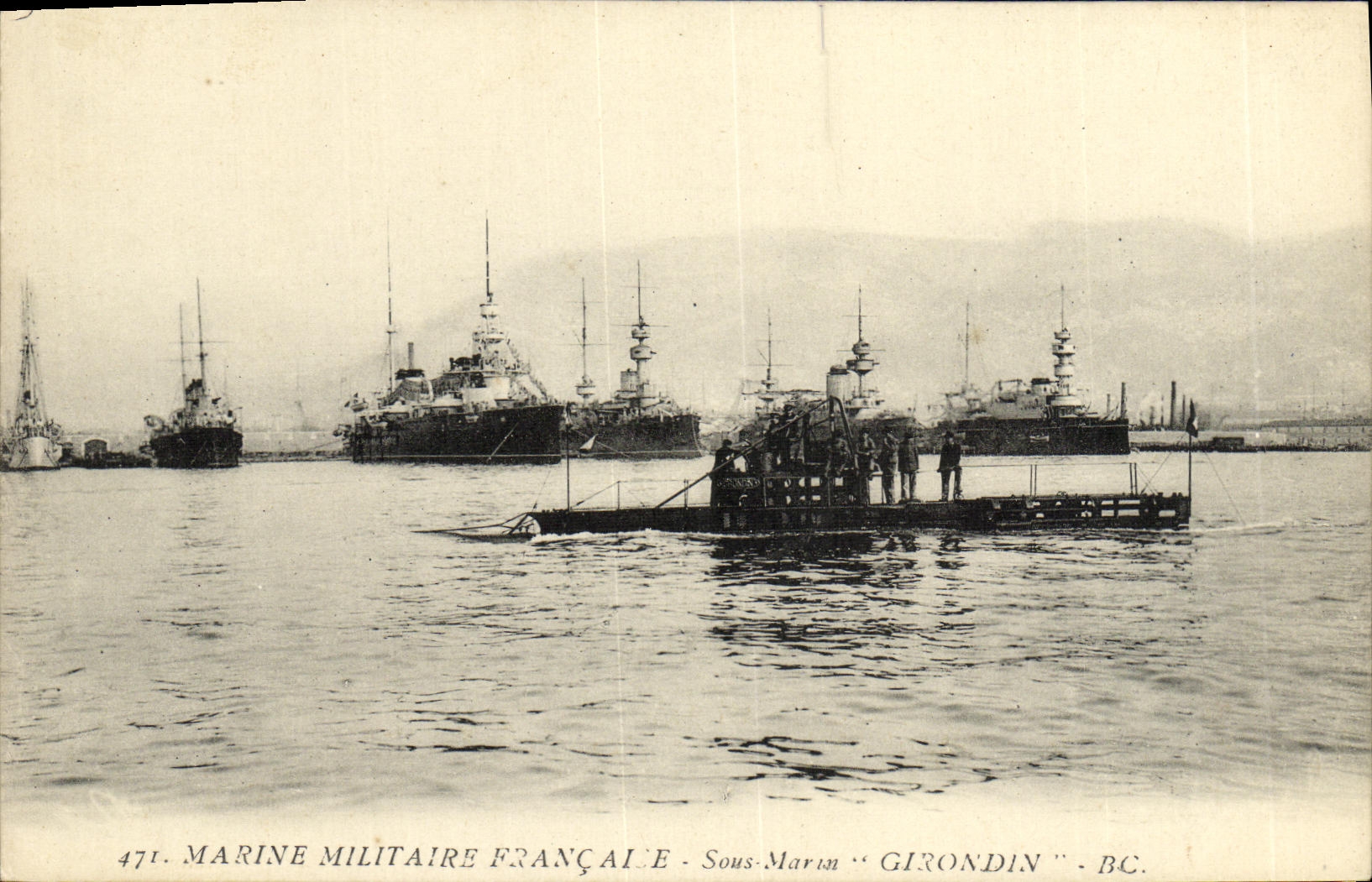 Sous-Marin "Girondin" — Marine Militaire Française — série 471, BC