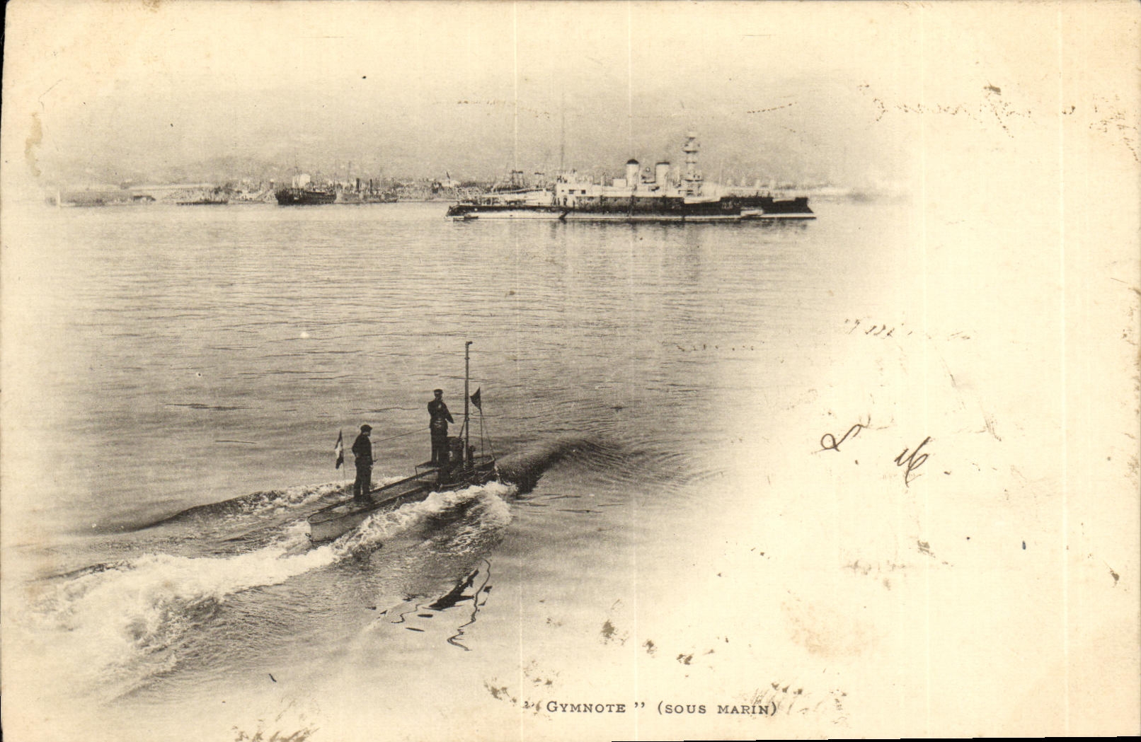 Sous-marin 'Gymnote' — Port — Éditeur non identifié, n° de série non visible