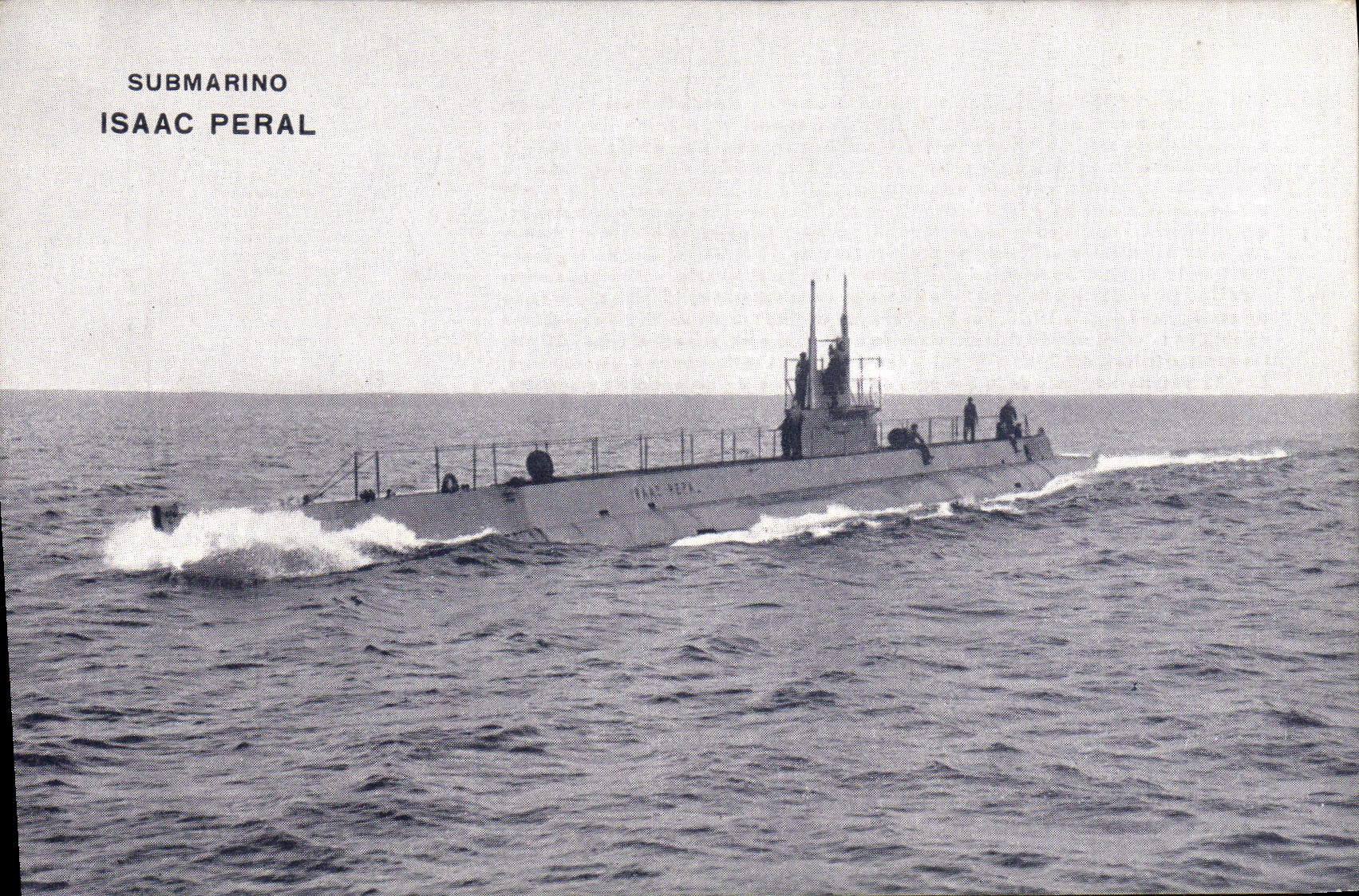 CPA Bateau Guerre Sous marin Isaac Peral Espagne Sumarino