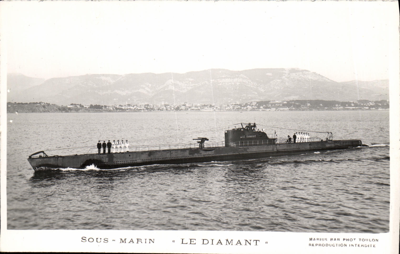 CPA Bateau Guerre Sous marin Le diamant 