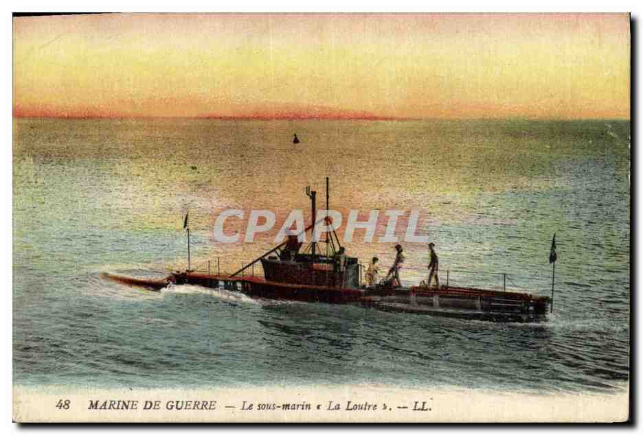 Marine de Guerre — Le sous-marin « La Louvre » — LL. — n°48