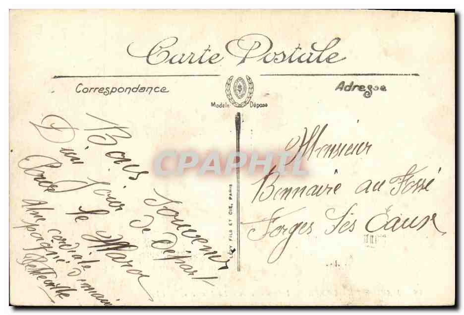 Marine de Guerre — Le sous-marin « La Louvre » — LL. — n°48 — Verso