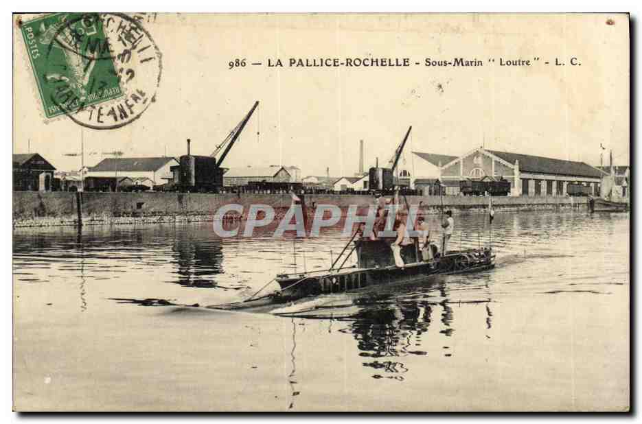 La Pallice-Rochelle — Sous-Marin "Loutre" — L.C. n°986