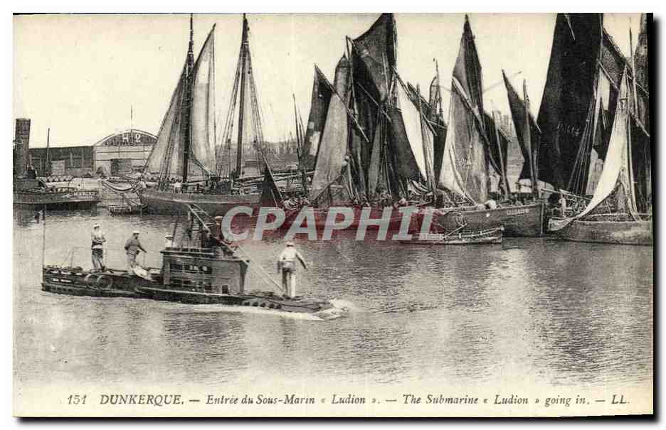 Dunkerque — Entrée du Sous-Marin « Ludion » — éditeur LL