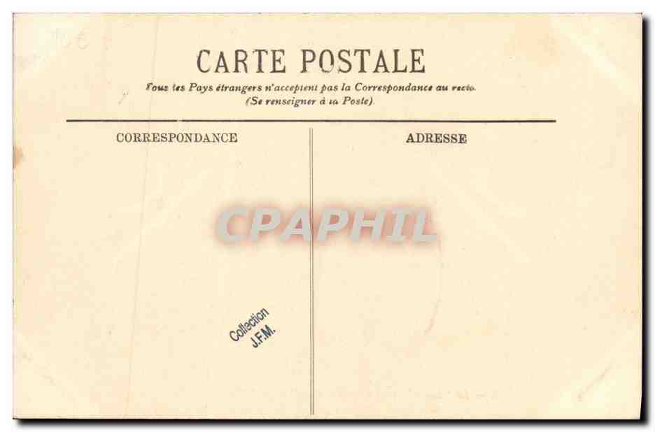 CPA Bateau Guerre Le lutin sous marin sortant du port La Pallice — Verso