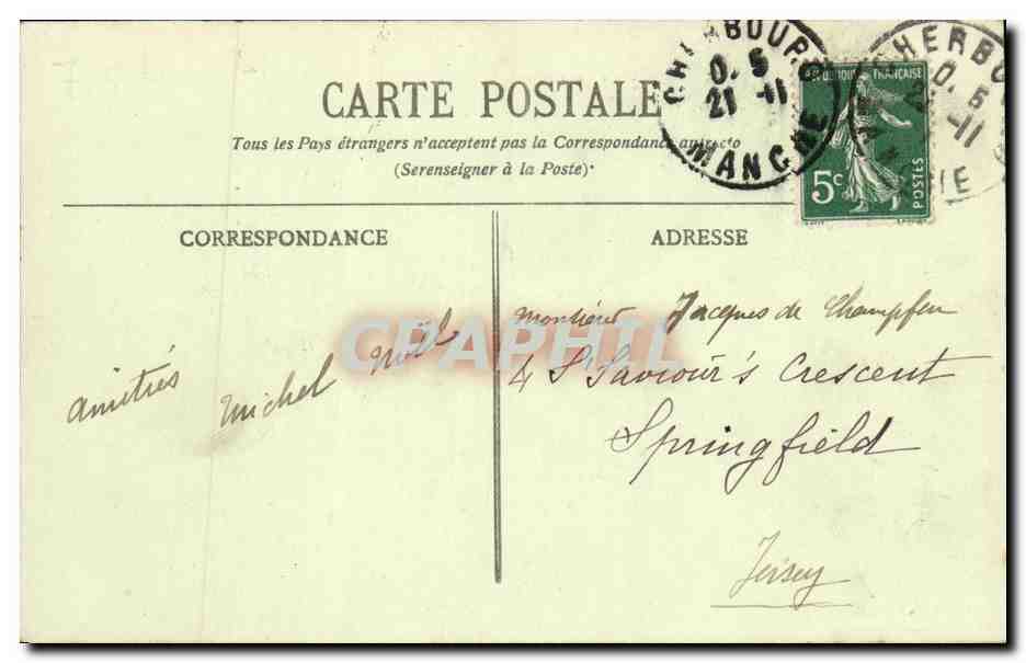 CPA Bateau Guerre Sous marin Mariotte — Verso