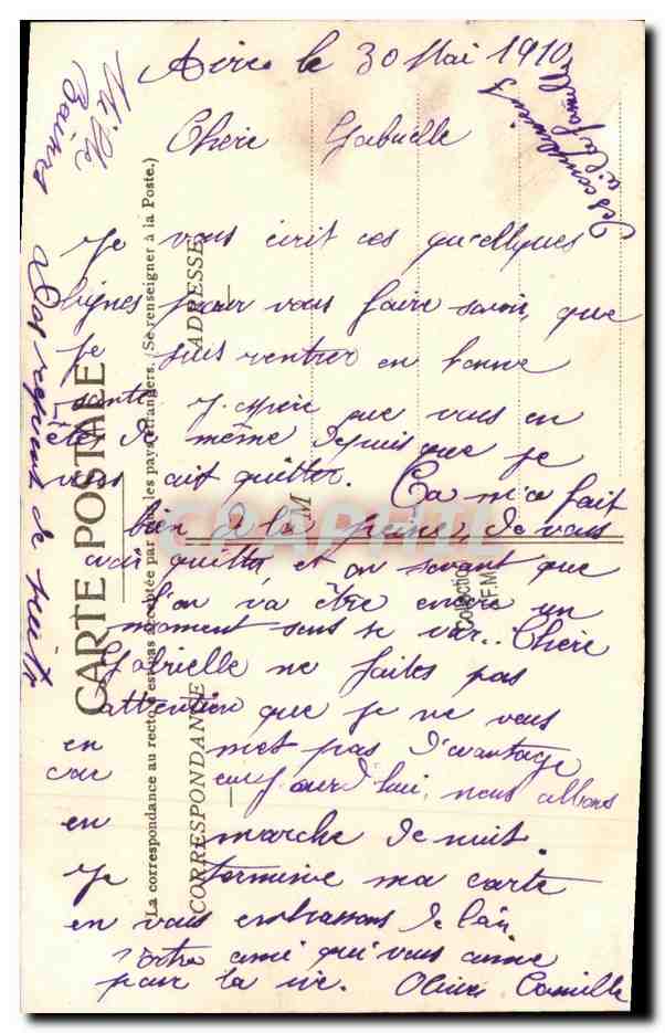 Dunkirk — U-Boot Méduse — P° 141 — Rückseite