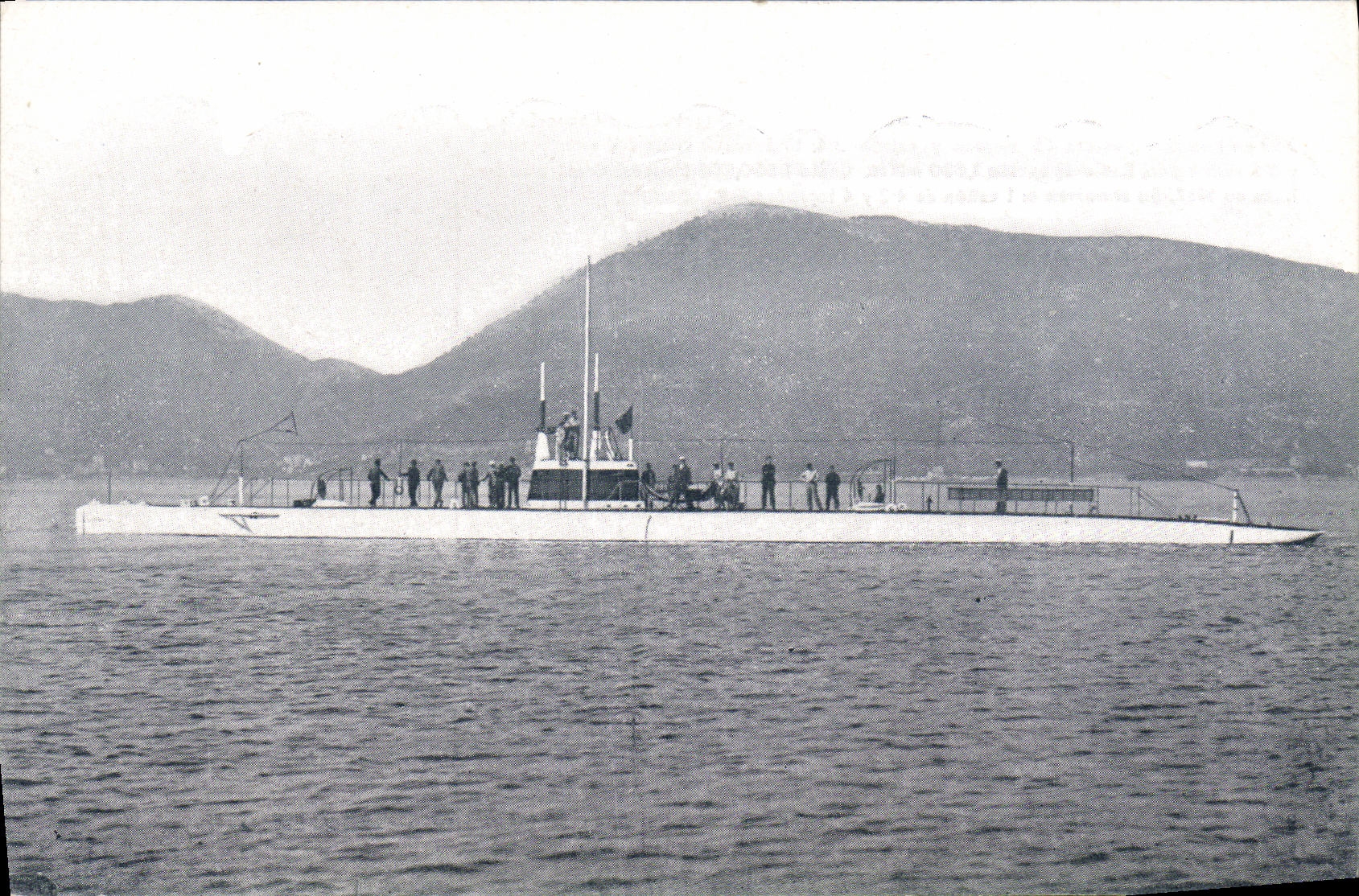 CPA Bateau Guerre El Sumarino Monturiol Espagne Sous marin