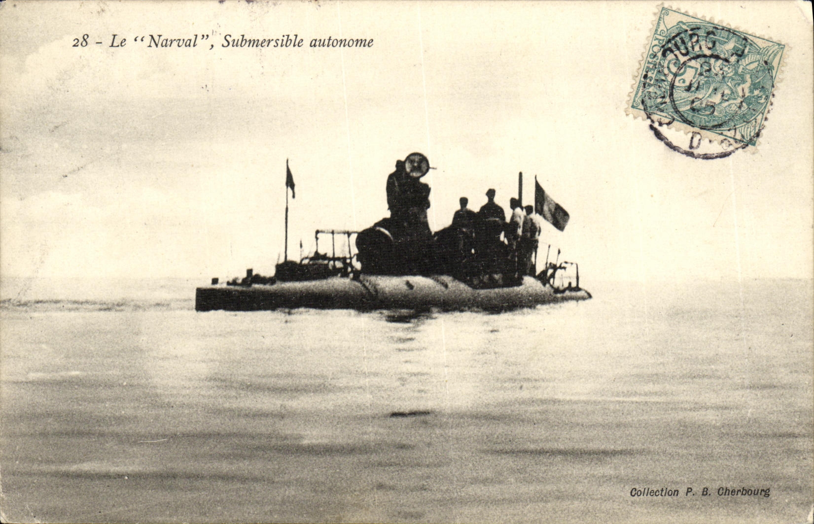 Le ‘Narval’, Submersible autonome — Collection P. B. Cherbourg