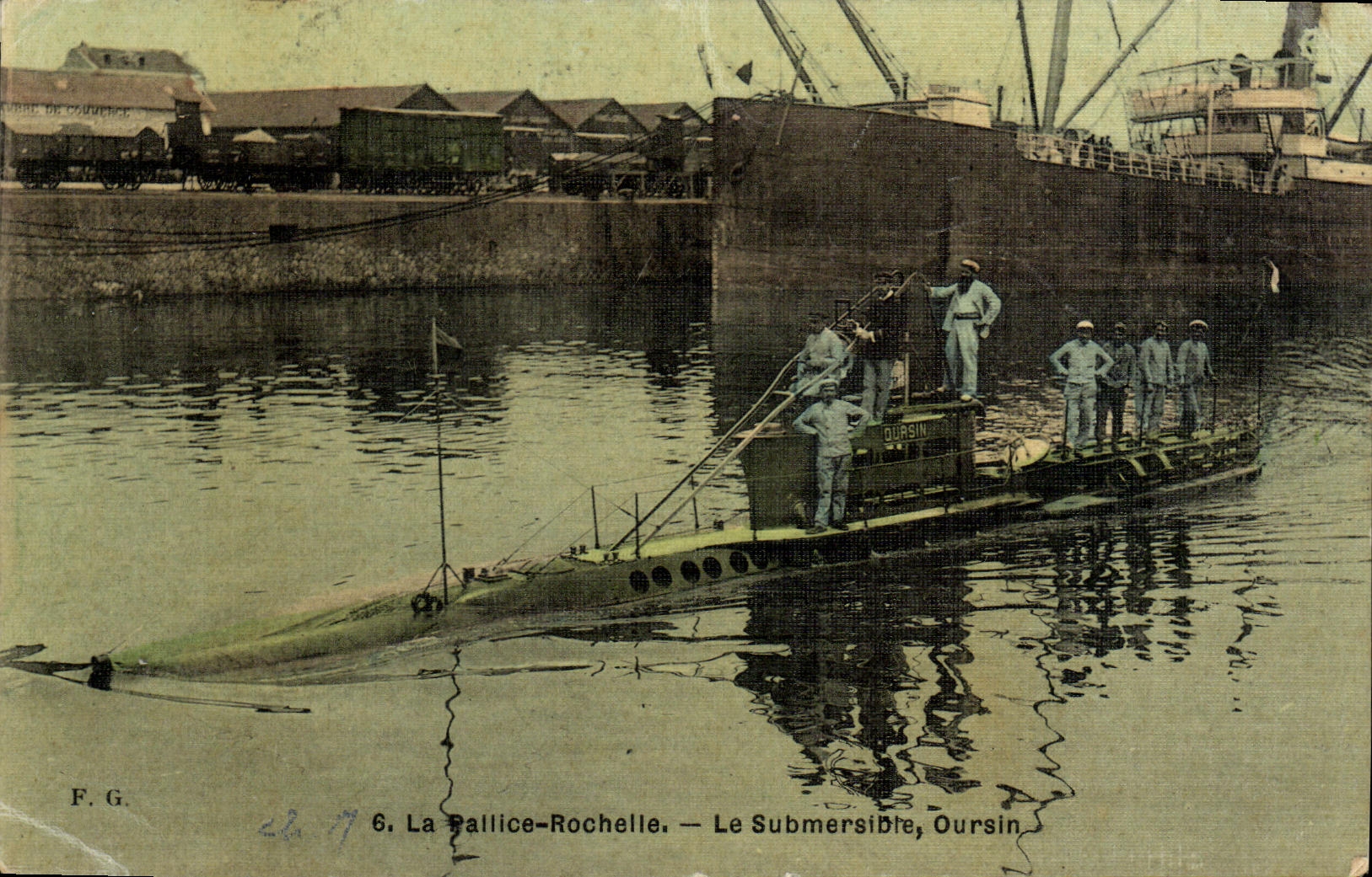 La Pallice-Rochelle — Le Submersible Oursin — F.G. n°6