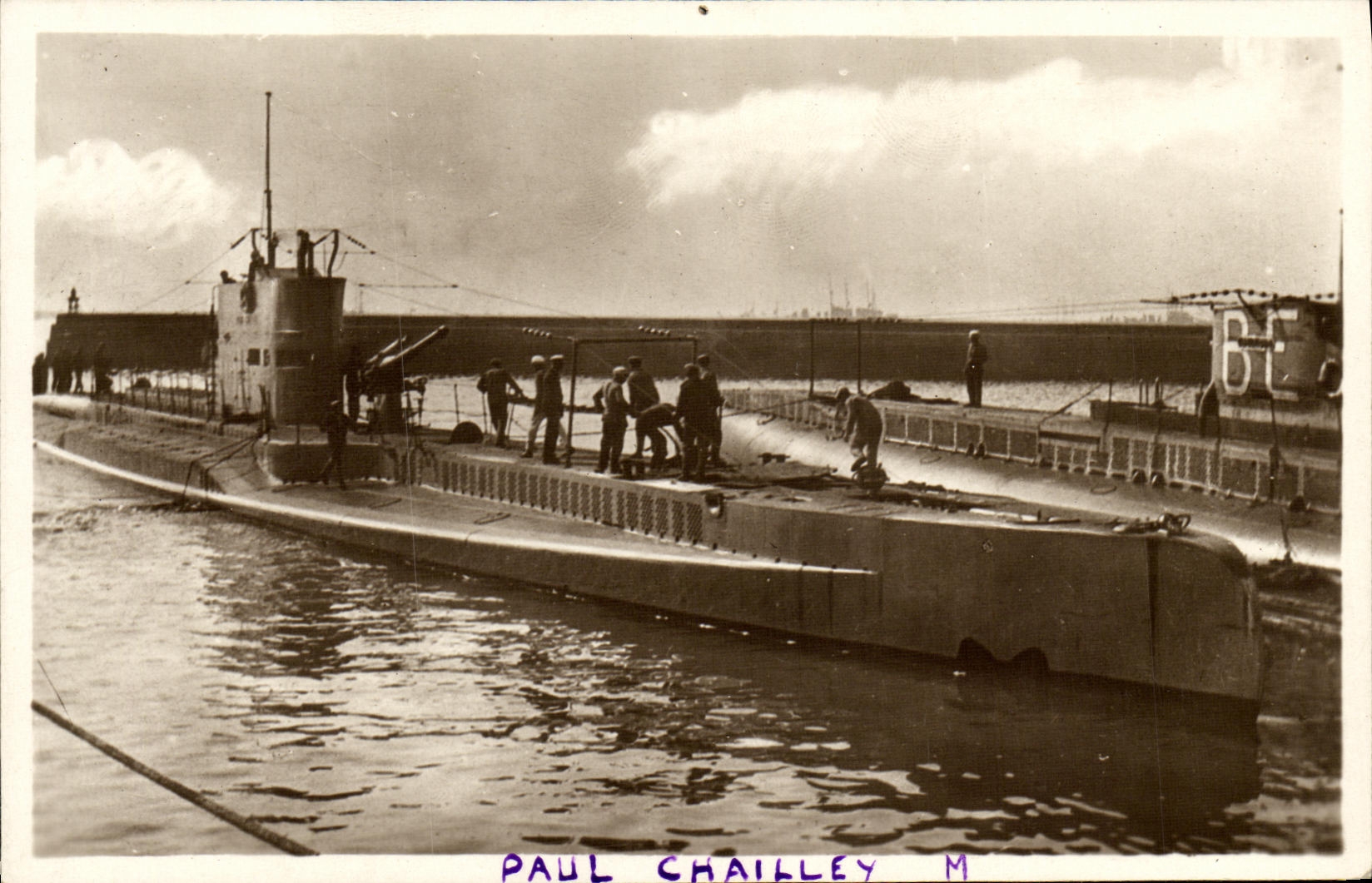 Sous-marin Paul Chailley — Marine de Guerre — éditeur CPAPHIL, n° 186