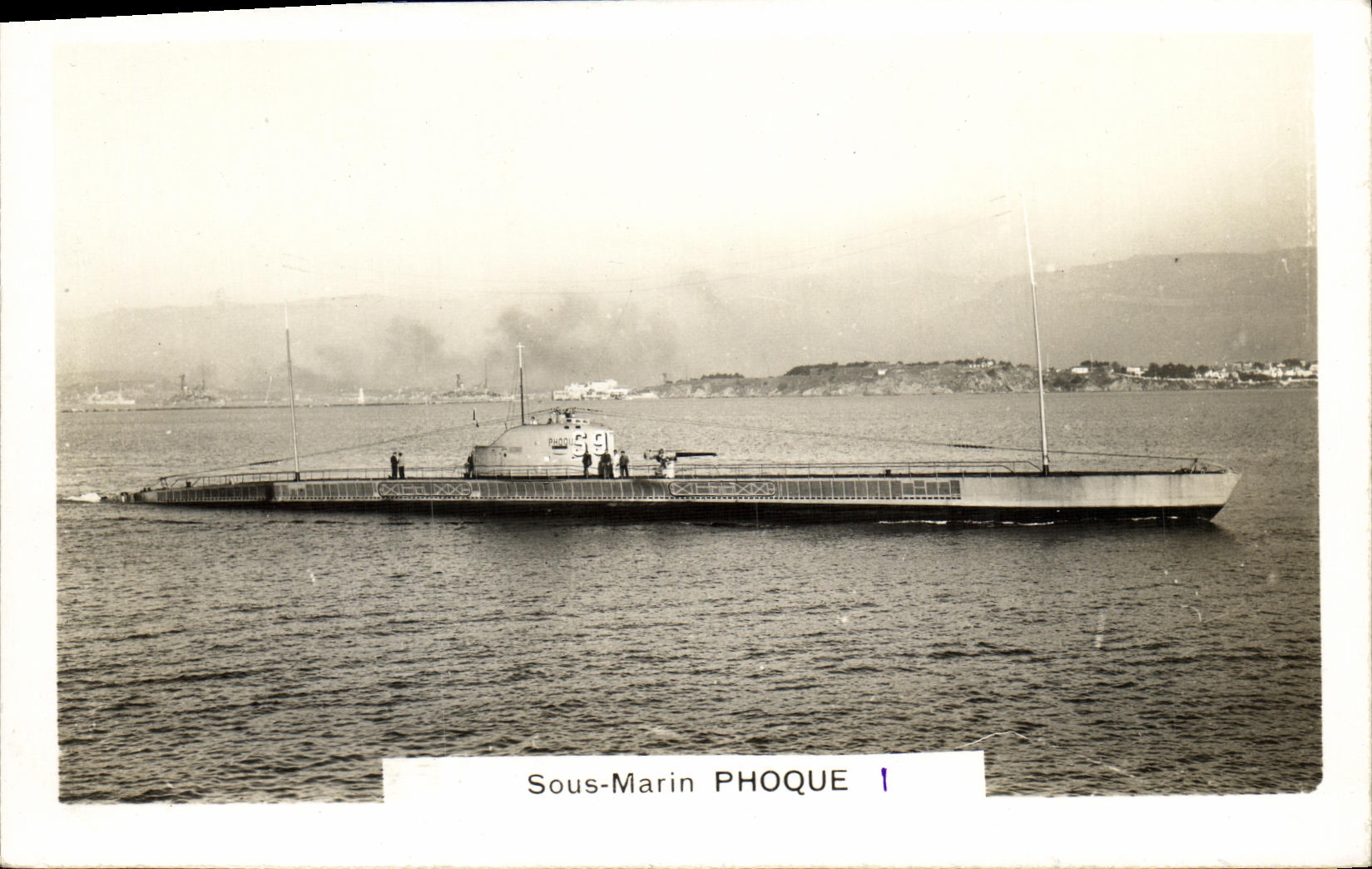 CPA Bateau Guerre Sous marin Phoque 