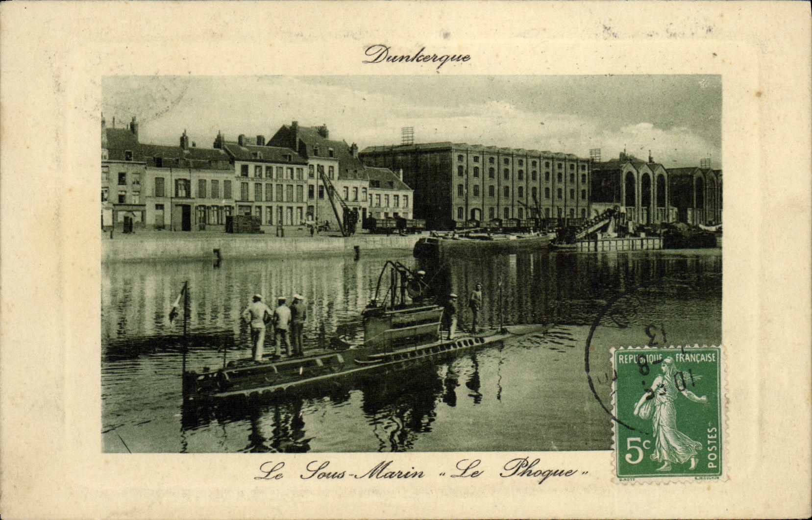 Dunkerque — Het onderzeeboot "Le Phoque" — Onbekende uitgever, n° 152