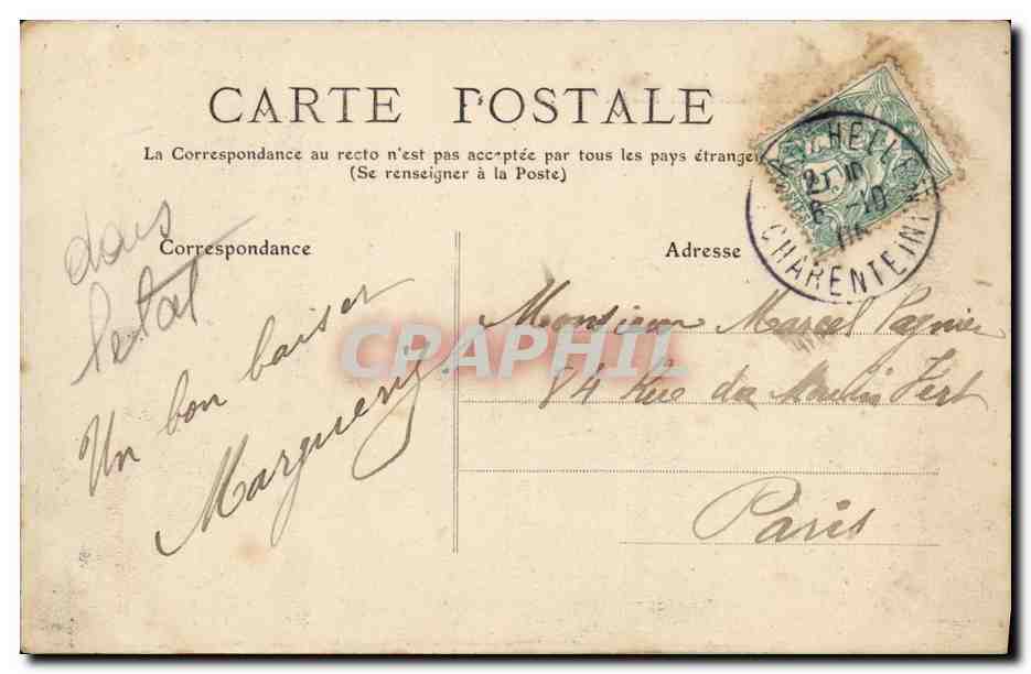 La Rochelle-Pallice — Sous-Marin "Le Phoque" — L. C. n°228 — Reverso