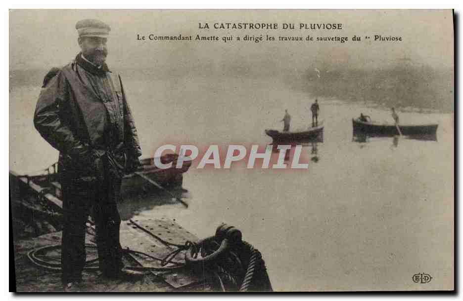 Salvataggio del Pluviose — Comandante Amette — Editore E.D.
