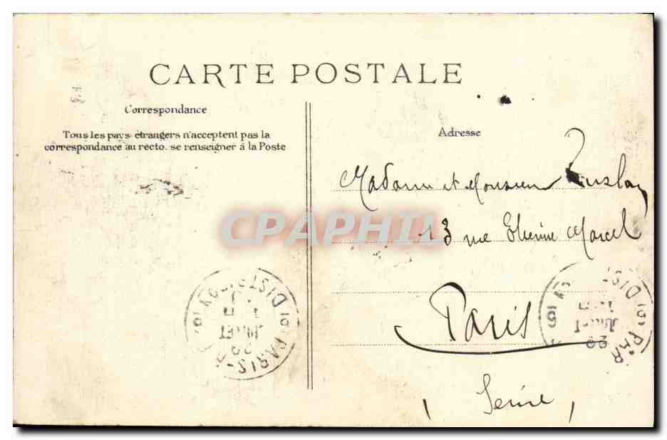 Funérailles des 27 victimes du Pluviose — Souvenirs de Calais — Éditeur non identifié, série 1 — Reverso