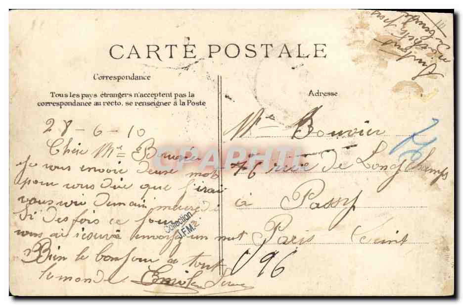 CPA Bateau Guerre Catastrophe du Pluviose Transport d un cadavre de l epave  — Verso