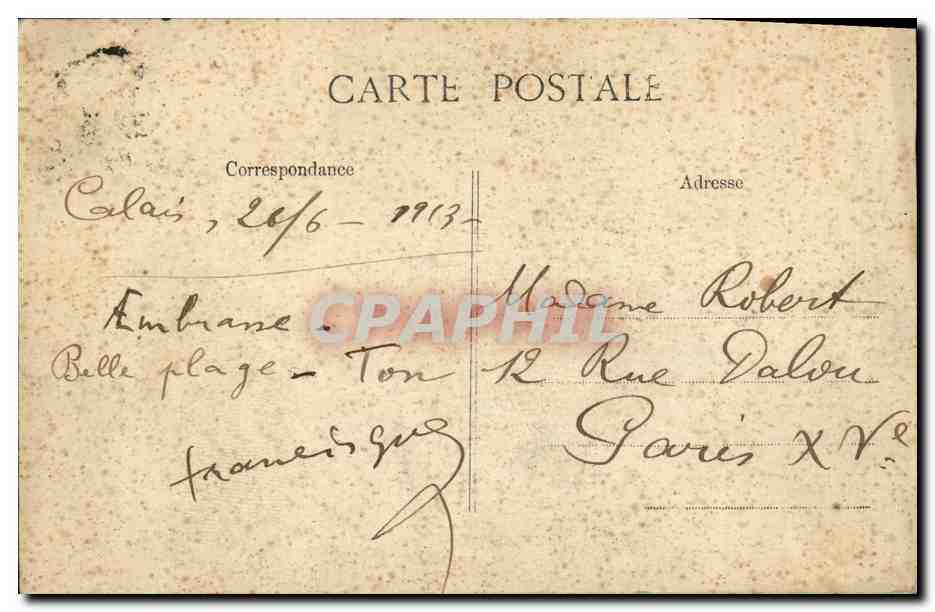 Sottomarino PLUVIOSE — Ultima uscita nei Moli di Calais — Editore non visibile — Verso