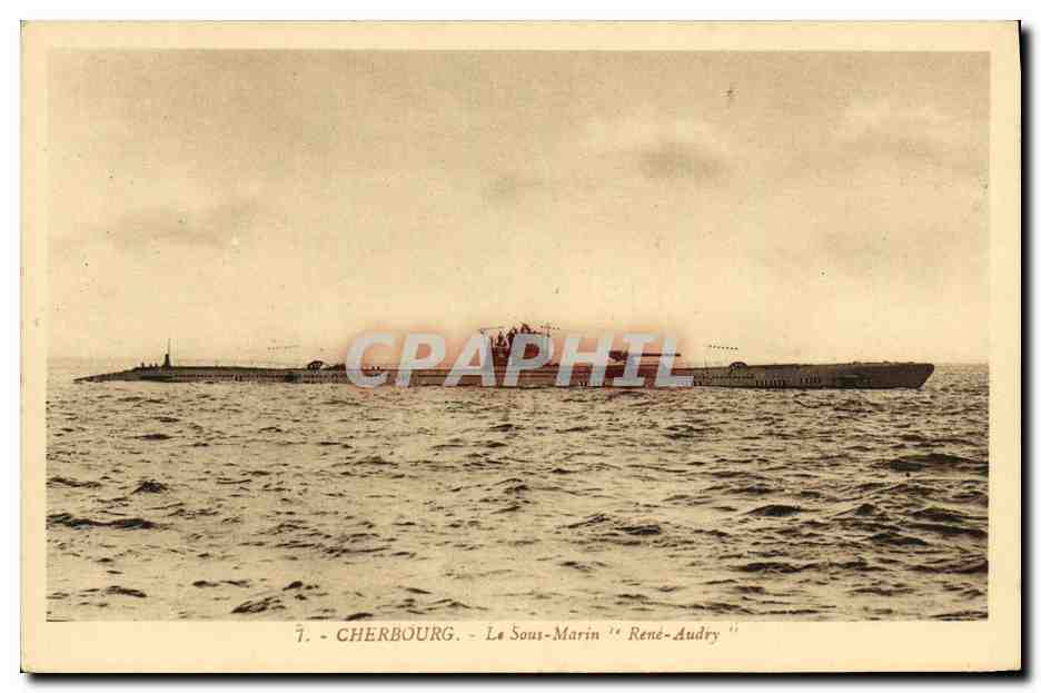 Cherbourg — Le Sous-Marin 'René-Audry' — CPAPHIL