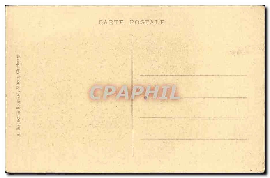 CPA Bateau Guerre Sous marin Rene Audry Cherbourg — Verso