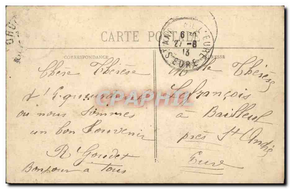 Cherbourg — Le Sous-Marin "Rubis" au large un jour de tempête — Éditeur anonyme, n° 189 — Achterkant