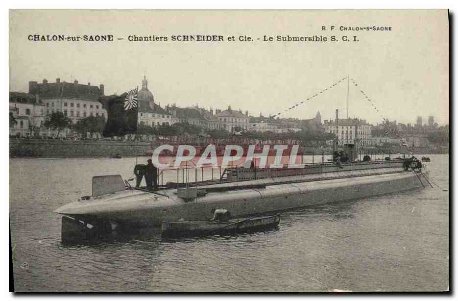 Chalon-sur-Saône — Chantiers Schneider et Cie — Le Submersible S.C.I.